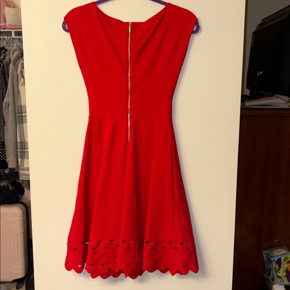 Kate Spade Red Short Sleeve Dress - Picture 3 of 5